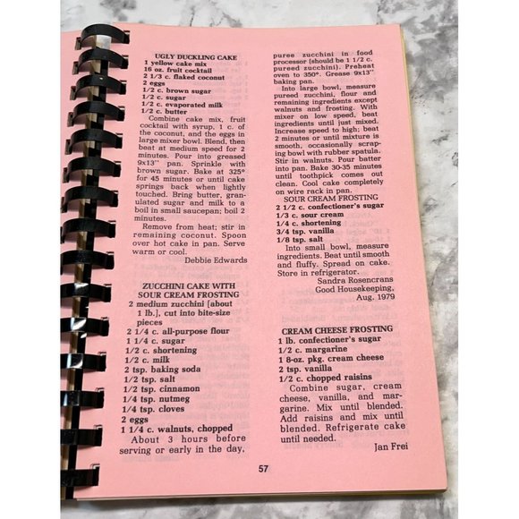 Womens Ministries Favorite Church Recipes Cookbook Granada Heights Friends Vtg - Picture 8 of 12
